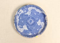 明治後期～大正銅判巻物と兎図小皿②小ニュウ、ノミホツ