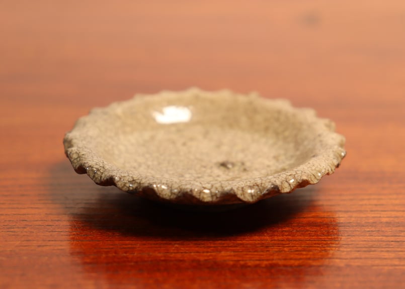 江戸前期御深井焼ひだ豆皿② | 吉祥寺PukuPuku