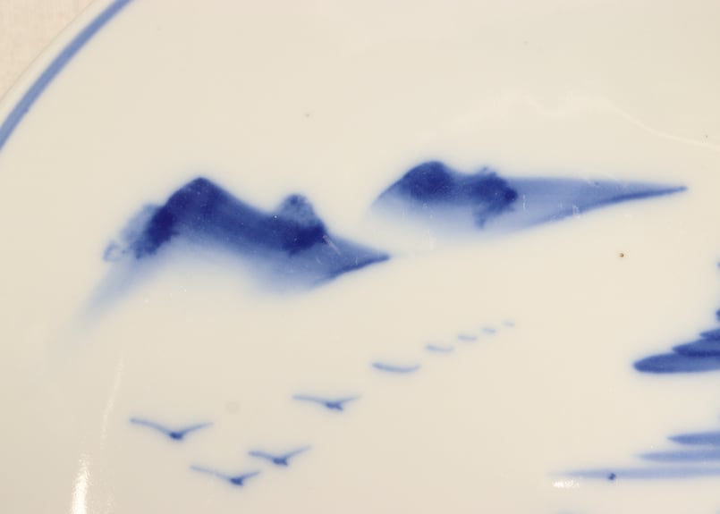 染付け鳥図 染付花鳥図蓋付大飾壺 – Setopedia