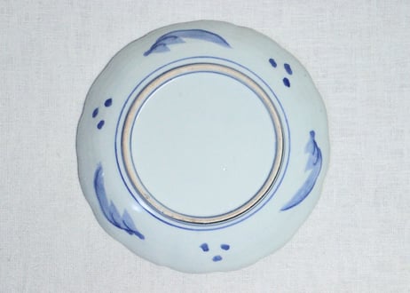 明治後期～大正銅判山水図7寸皿