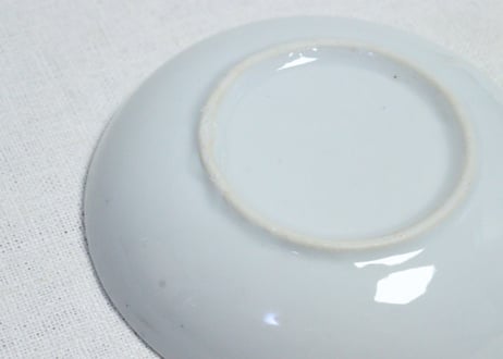 明治後期～大正染付草花図小皿