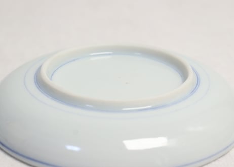 明治後期～大正染付桜と瓢箪図小皿