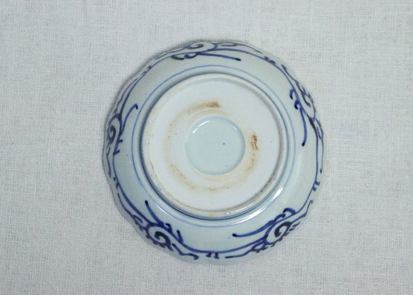 明治前期紙刷微塵唐草図なます皿 | 吉祥寺PukuPuku