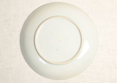 江戸後期染付三方竹林図7寸皿