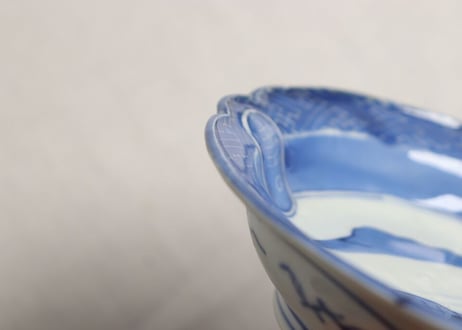 江戸後期染付亀図なます皿