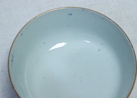 明治前期色絵水仙図蒸茶碗