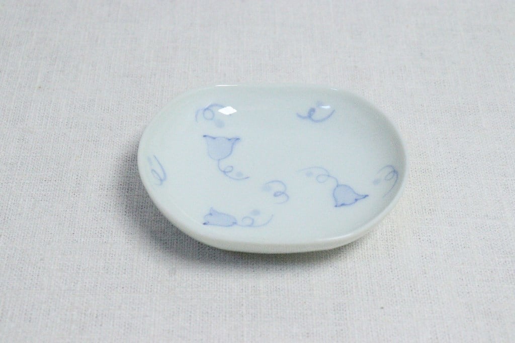 大正～昭和戦前染付鈴蘭図小皿 | 吉祥寺PukuPuku