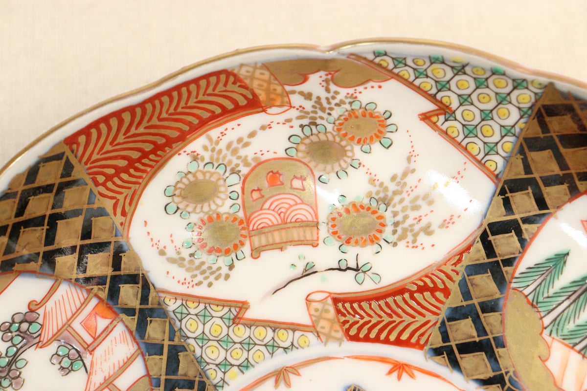 明治時代 レンゲ置き 山水絵柄 明治時代 レンゲ置き 山水絵柄 - メルカリ