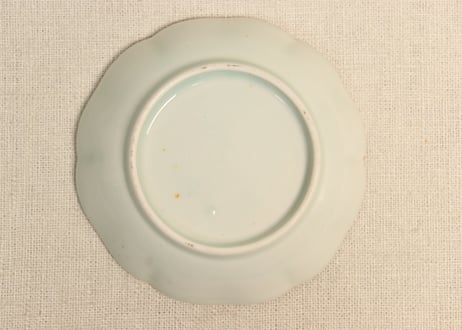江戸後期色絵草花図小皿 5客組