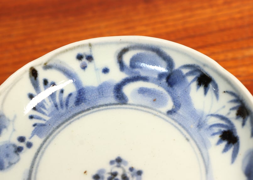 江戸中期筒江窯染付梅と竹図小皿 5客組 | 吉祥寺PukuPuku