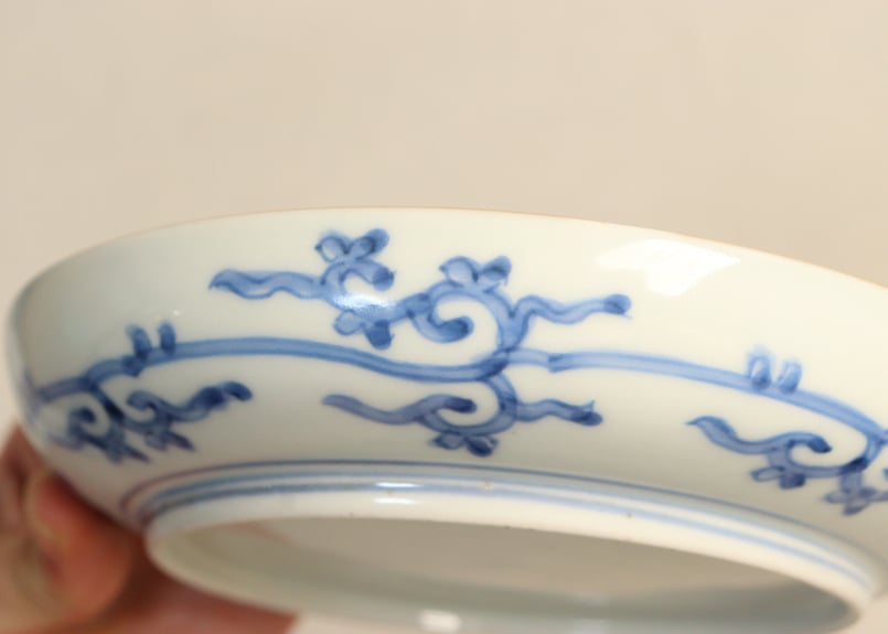 染付 小皿 5枚 美品 山水 江戸 歪み 幾何学 唐草 銘 楽天市場】【波佐見焼】【山水唐草寄せ変形角皿小】【染付絵