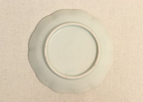 江戸後期色絵草花図小皿 5客組