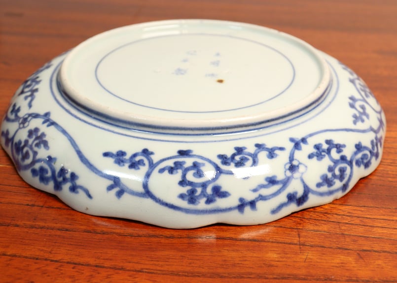 江戸中期色絵山水と牡丹図7寸皿 5客組 | 吉祥寺PukuPuku