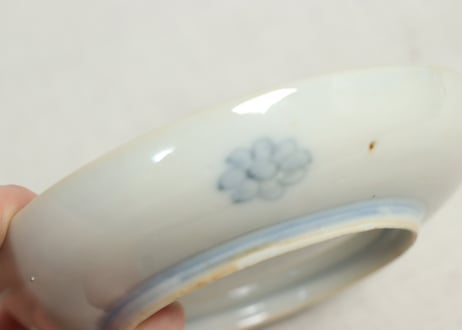 明治前期色絵三方に松竹梅図小皿①