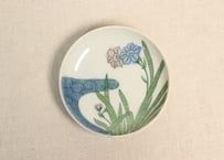 明治後期~大正銅判水仙図小皿