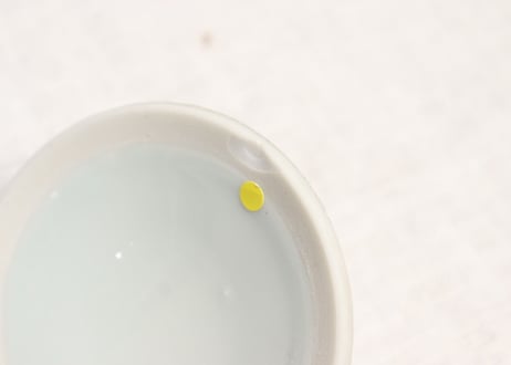 明治前期染付蛸唐草文銚子2pセット トリアシ,蓋ホツ,注ぎ口ノミホツ