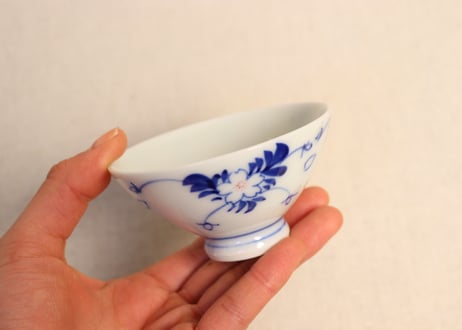 大正～昭和戦前染付桜図姫組物 5点組
