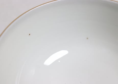明治前期赤絵金彩桐と鳳凰図蒸茶碗