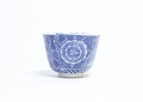 明治後期~大正銅判牡丹唐草図向付