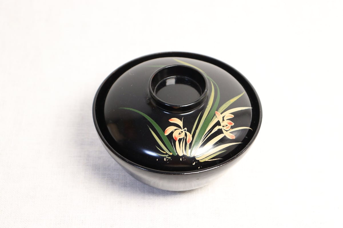 明治~大正総黒蒔絵菖蒲図吸物椀 | 吉祥寺PukuPuku 明治~大正総黒蒔絵菖蒲図吸物椀 | 吉祥寺PukuPuku