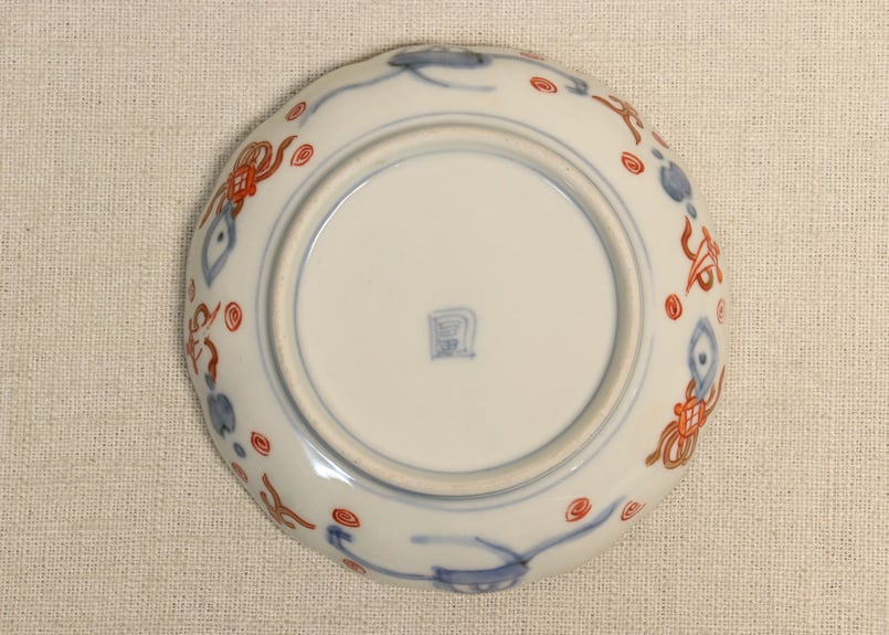 小皿 5枚 色絵 山水 花 江戸 明治 窯傷 小皿 5枚 色絵 山水 花 江戸 明治 窯傷 - メルカリ