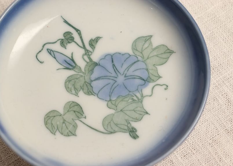 明治後期~大正銅判朝顔図小皿 | 吉祥寺PukuPuku