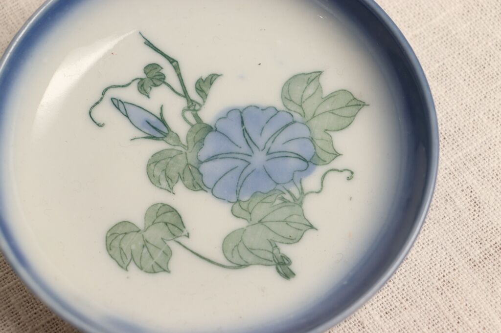 明治後期~大正銅判朝顔図小皿 | 吉祥寺PukuPuku