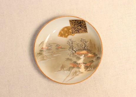 明治前期九谷焼色絵家風景図通り物小皿 | 吉祥寺PukuPuku 明治前期九谷焼色絵家風景図通り物小皿 | 吉祥寺PukuPuku