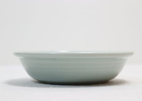 江戸後期青磁染付花図なます皿