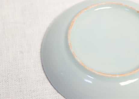 明治後期～大正銅判満月に兎図小皿