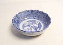 明治後期～大正紙刷洋傘と微塵唐草図5,5寸鉢