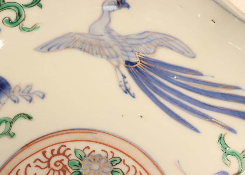 明治前期色絵桐と鳳凰図7寸皿① | 吉祥寺PukuPuku