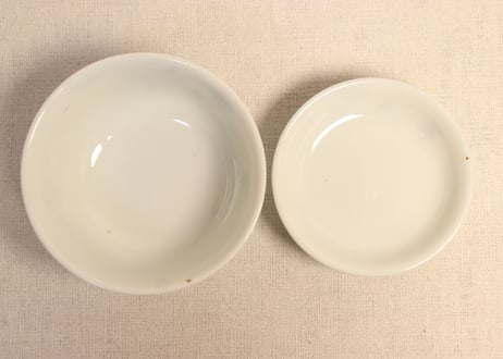 大正～昭和戦前染付山水図蓋茶碗