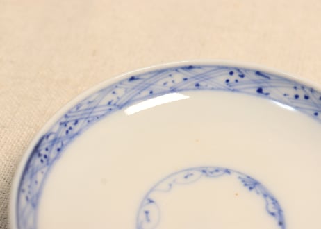 明治後期～大正染付鳳凰図飯茶碗