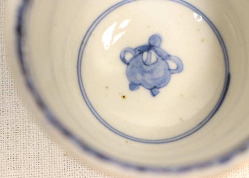 明治前期色絵菱文に松竹梅と鶴亀図向付 | 吉祥寺PukuPuku