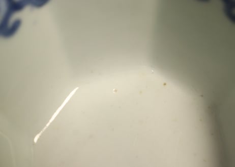 江戸後期染付龍図八角小鉢①