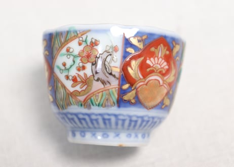 明治前期色絵松竹梅図小向付