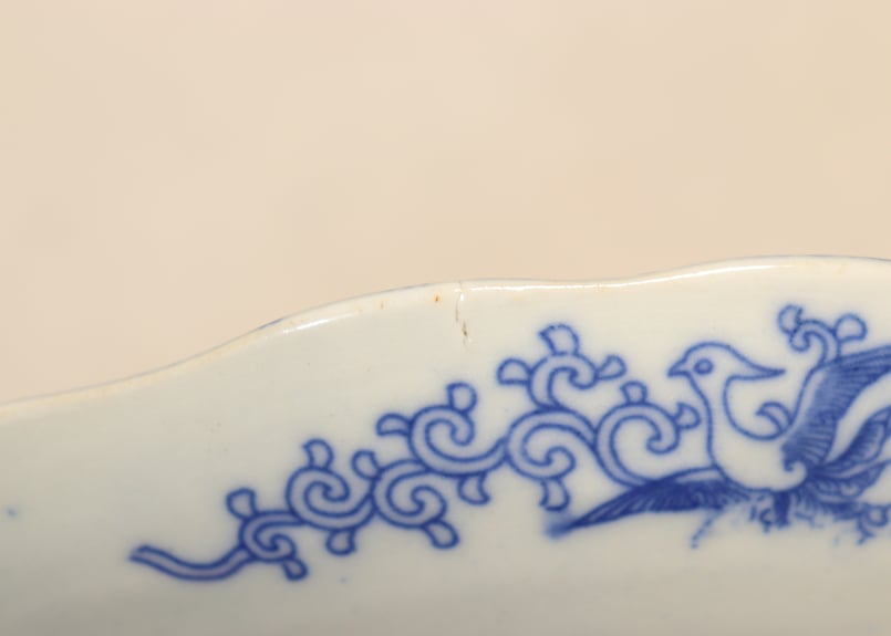 明治後期～大正銅判羽根市松図8寸皿 | 吉祥寺PukuPuku