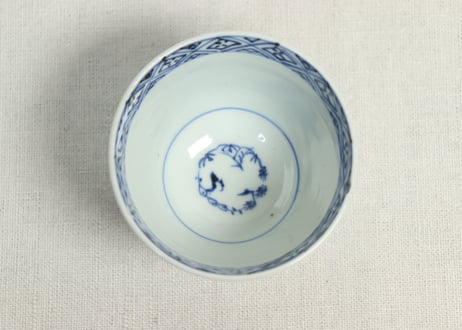 江戸後期染付竹図向付①