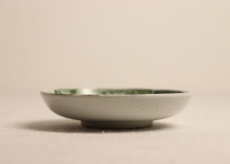 明治後期~大正銅判おたふく図小皿