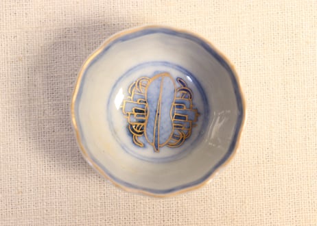 明治前期色絵四君子図通り物小向付
