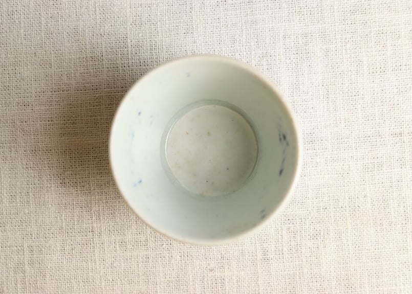 井伏鱒二絵付　染付蕎麦猪口 井伏鱒二絵付 染付蕎麦猪口 井伏鱒二絵付 染付蕎麦猪口