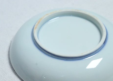 明治後期～大正染付水仙図5寸皿