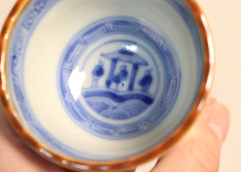 群馬県からの蔵出品　江戸〜明治期頃　青手面取窓絵九谷徳利　一対　無傷　本物保証 群馬県からの蔵出品 江戸〜明治期頃 青手面取窓絵九谷徳利 一対