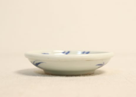 江戸中期染付柳図豆皿②裏柄違い