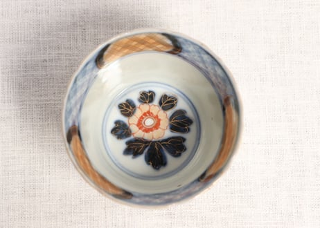 明治前期色絵鳳凰図向付 5客組 1客ノミホツ