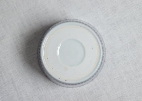 江戸後期染付松竹梅図大猪口 ノミホツ