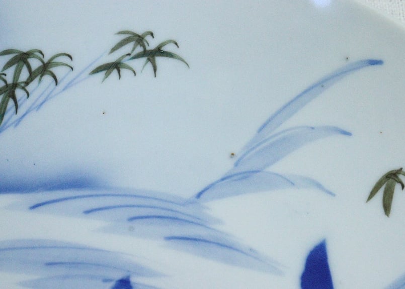 大正～昭和戦前吹墨鯉図8寸皿 | 吉祥寺PukuPuku