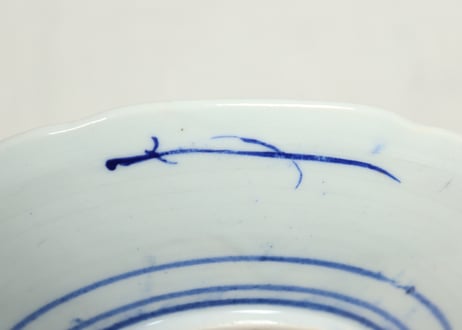 大正～昭和戦前色絵草花図7寸皿①