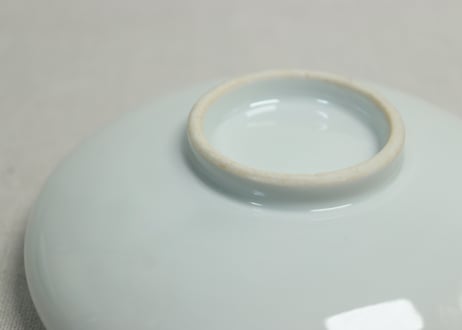 大正～昭和戦前色絵岩に牡丹図縁丸小鉢